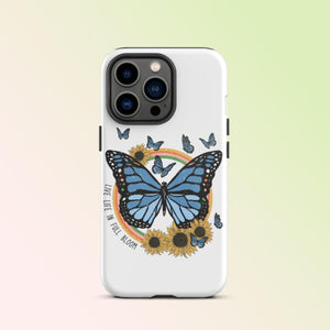 Live Life Butterfly iPhone Case - KBB Exclusive Knitted Belle Boutique iPhone 13 Pro 