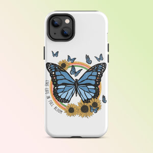 Live Life Butterfly iPhone Case - KBB Exclusive Knitted Belle Boutique iPhone 14 Plus 