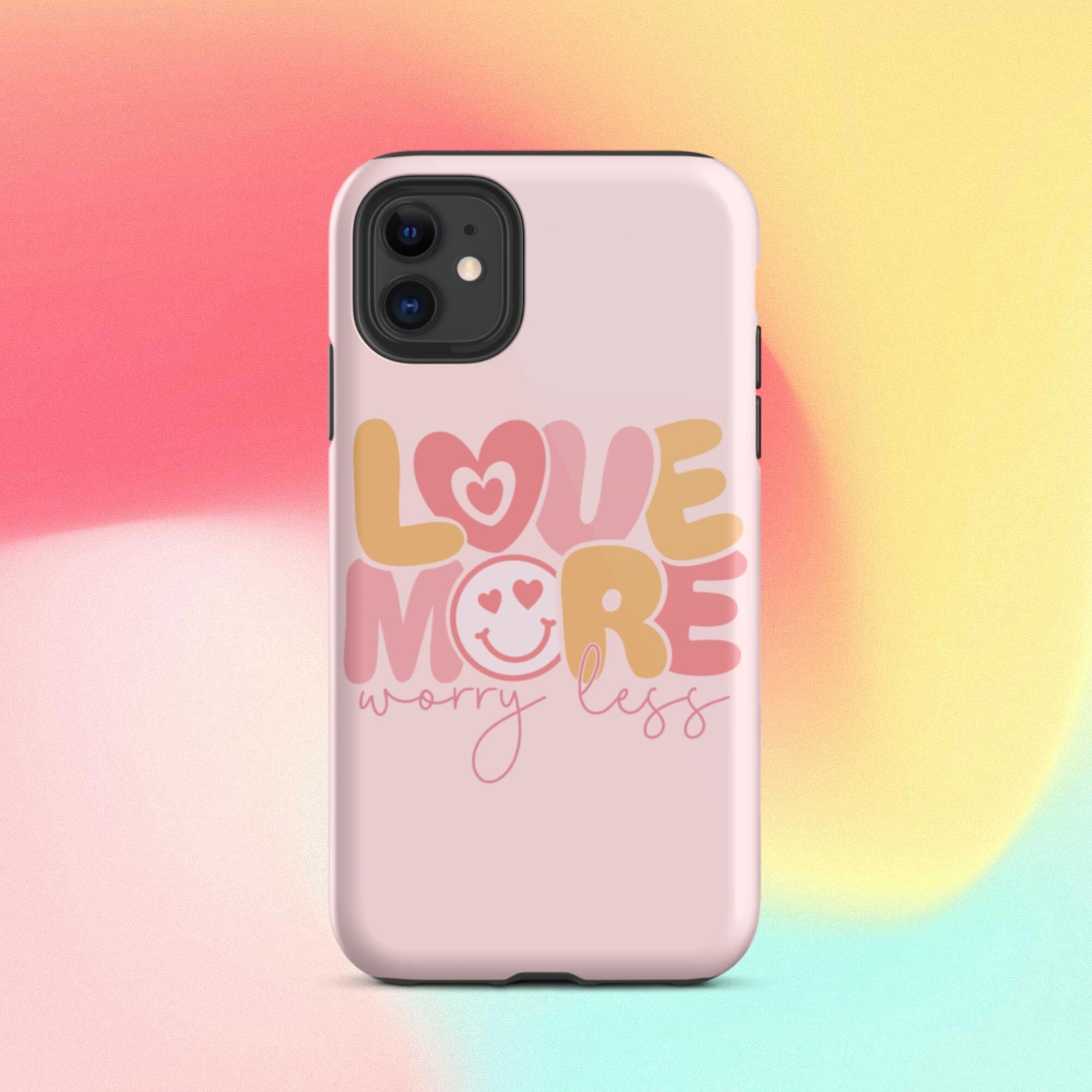 Love More Worry Less iPhone Case - KBB Exclusive Knitted Belle Boutique iPhone 11 