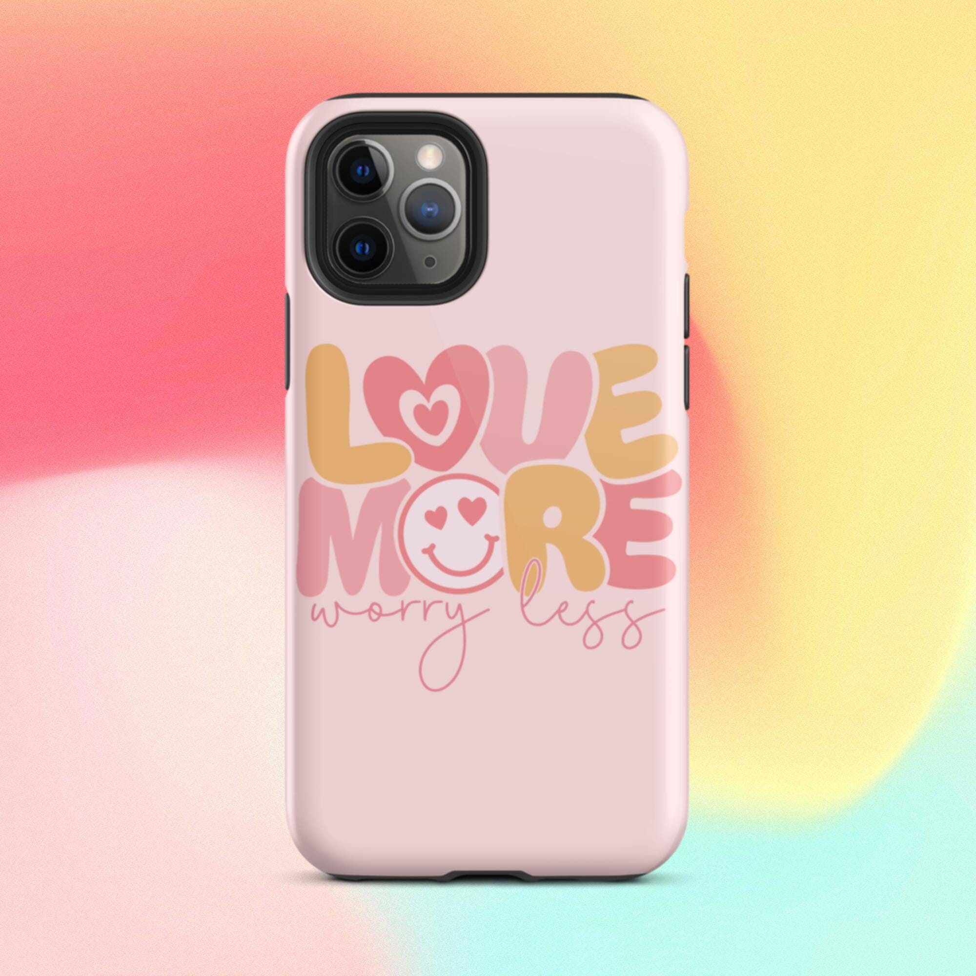 Love More Worry Less iPhone Case - KBB Exclusive Knitted Belle Boutique iPhone 11 