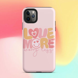 Love More Worry Less iPhone Case - KBB Exclusive Knitted Belle Boutique iPhone 11 Pro Max 
