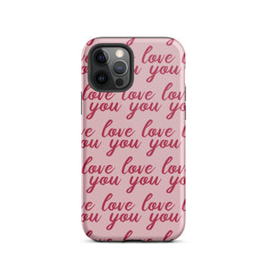 Love You iPhone Case - KBB Exclusive Knitted Belle Boutique iPhone 12 Pro 