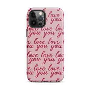 Love You iPhone Case - KBB Exclusive Knitted Belle Boutique iPhone 12 Pro Max 