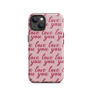 Love You iPhone Case - KBB Exclusive Knitted Belle Boutique iPhone 13 