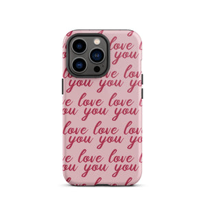 Love You iPhone Case - KBB Exclusive Knitted Belle Boutique iPhone 13 Pro 