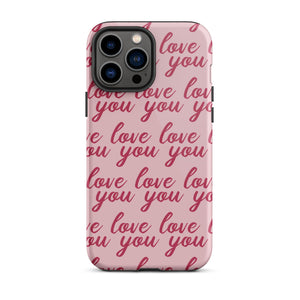 Love You iPhone Case - KBB Exclusive Knitted Belle Boutique iPhone 13 Pro Max 