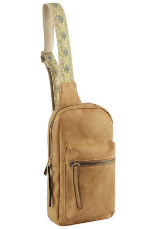 METRO Guitar Strap Sling Bag Fashion World Tan one 