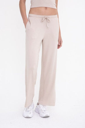Mid-Rise Lounge Terry Pant Mono B Natural S 