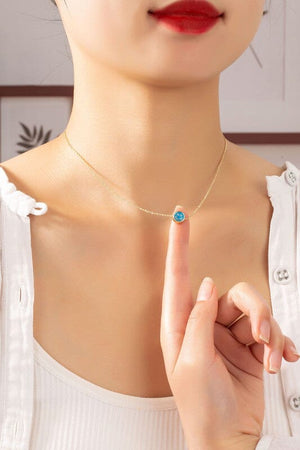 Mini smiley face pendant necklace LA3accessories 