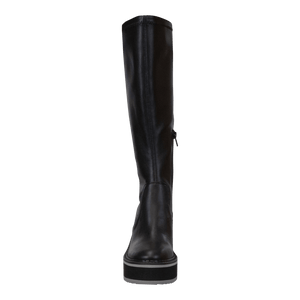 NAKED FEET - APEX in BLACK Wedge Knee High Boots WOMEN FOOTWEAR NAKED FEET 