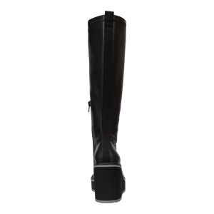 NAKED FEET - APEX in BLACK Wedge Knee High Boots WOMEN FOOTWEAR NAKED FEET 
