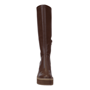 NAKED FEET - APEX in CACAO Wedge Knee High Boots WOMEN FOOTWEAR NAKED FEET 