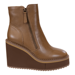 NAKED FEET - AVAIL in BROWN Wedge Ankle Boots WOMEN FOOTWEAR NAKED FEET 