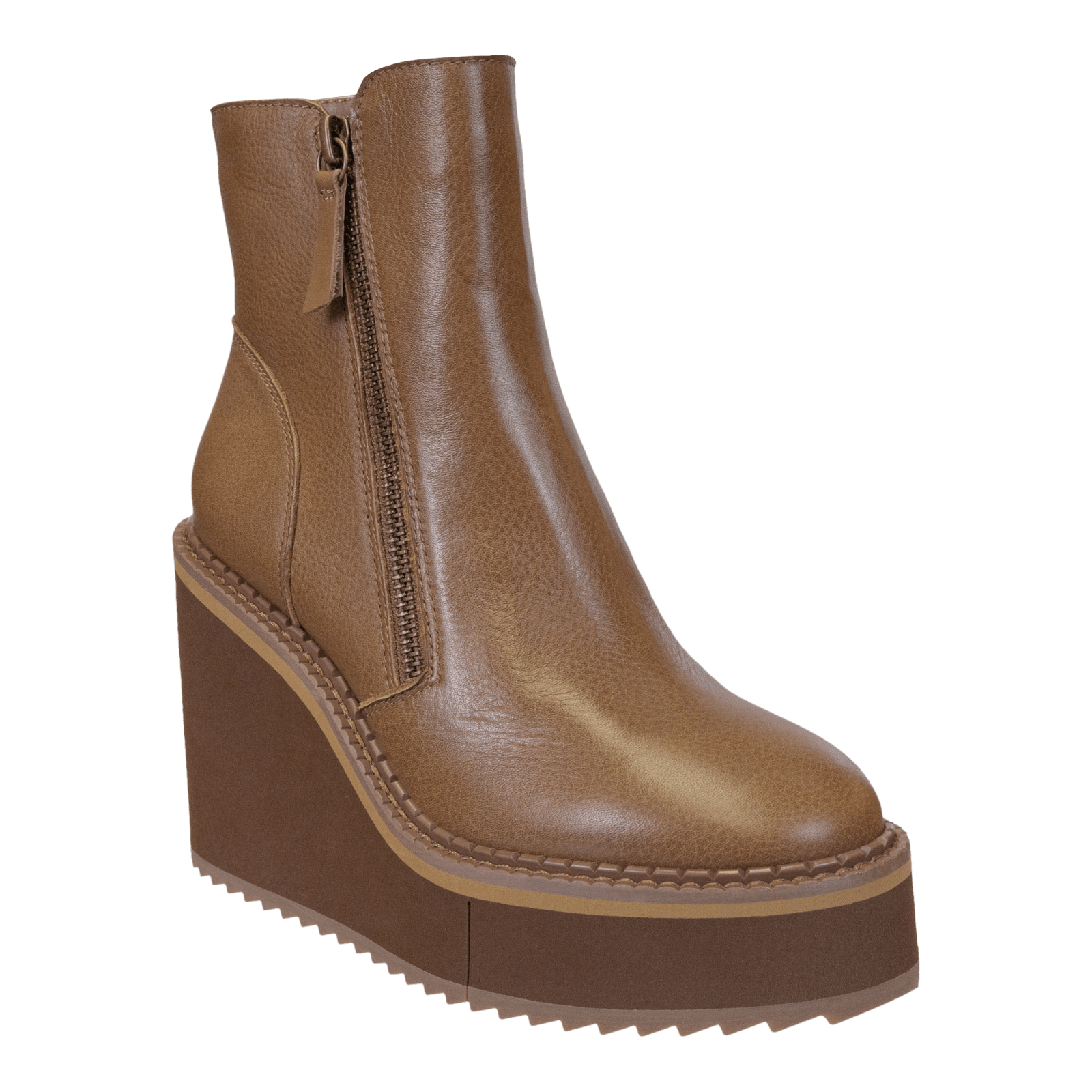 NAKED FEET - AVAIL in BROWN Wedge Ankle Boots WOMEN FOOTWEAR NAKED FEET 
