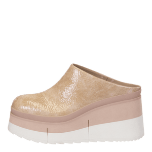 NAKED FEET - COACH in BEIGE Platform Clogs WOMEN FOOTWEAR NAKED FEET 