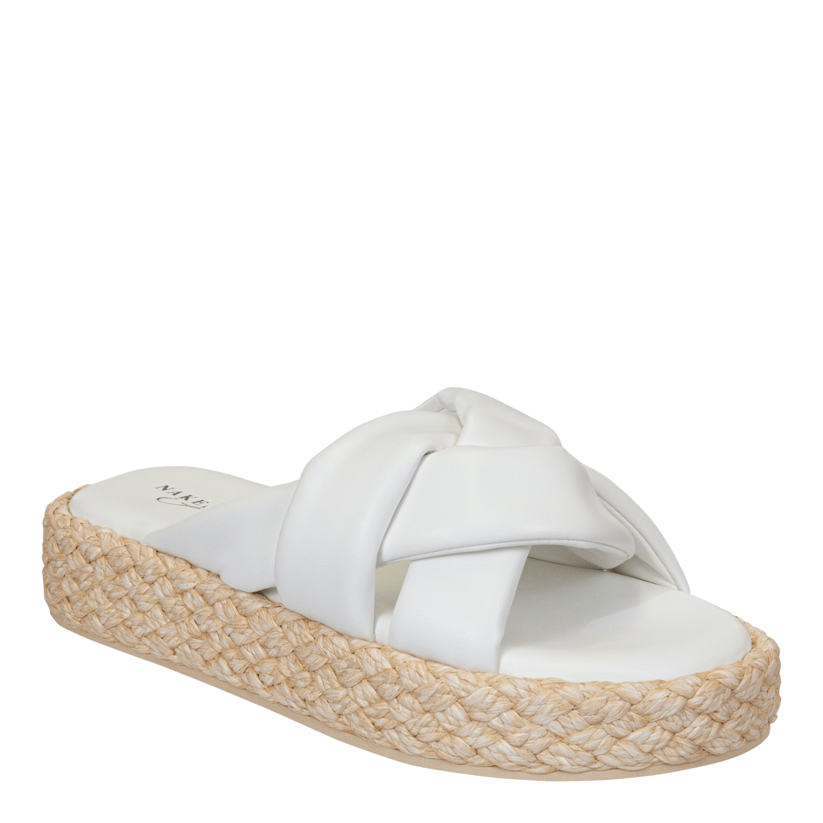 NAKED FEET - CUPRO in CHAMOIS Platform Sandals WOMEN FOOTWEAR NAKED FEET 