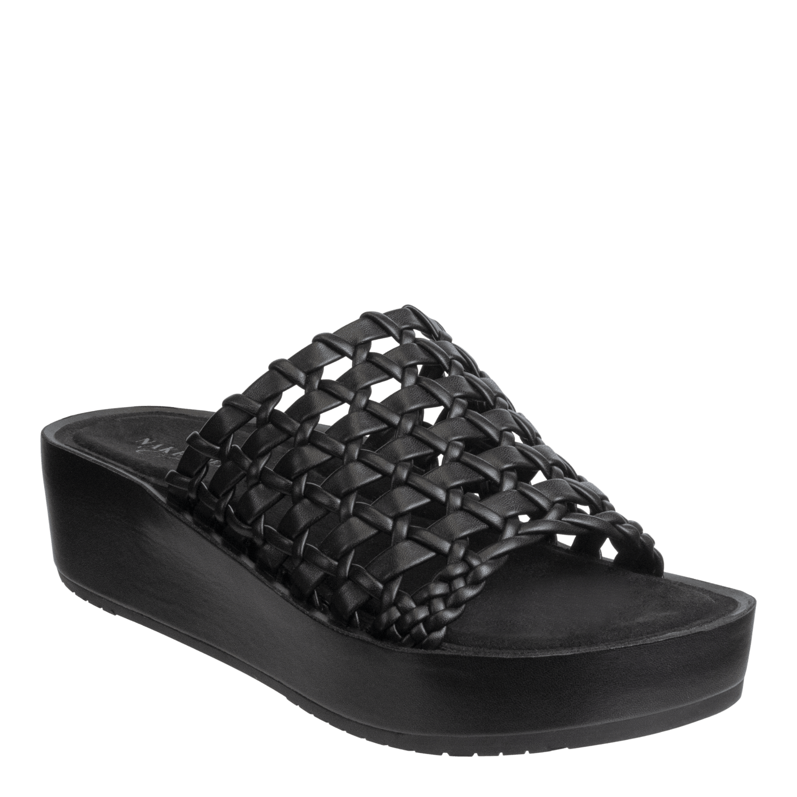 NAKED FEET - CYPRUS in BLACK Platform Sandals WOMEN FOOTWEAR NAKED FEET 
