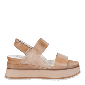 NAKED FEET - DIMENSION in ECRU Platform Sandals WOMEN FOOTWEAR NAKED FEET 