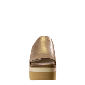 NAKED FEET - FLOW in GOLD Platform Sandals WOMEN FOOTWEAR NAKED FEET 