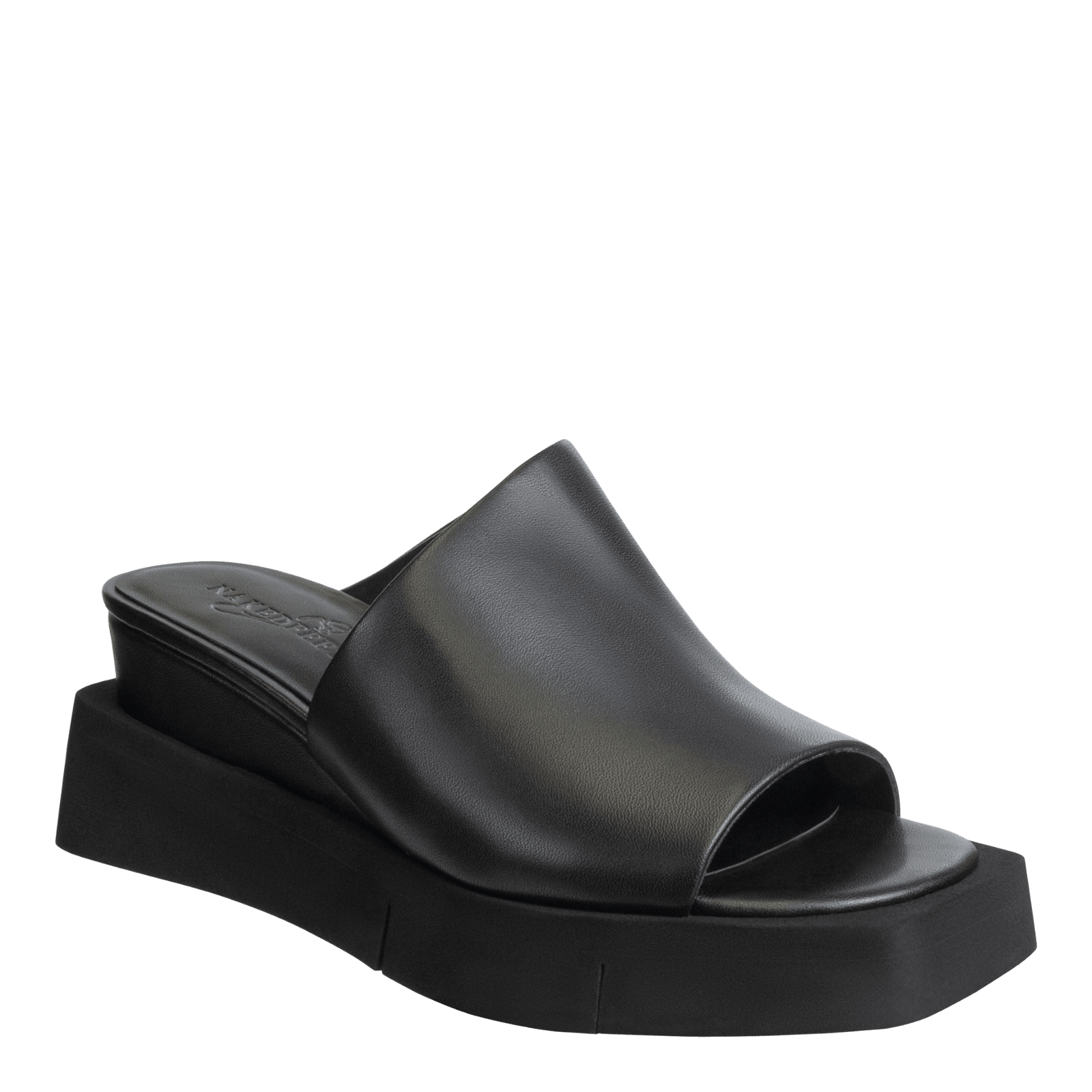 NAKED FEET - INFINITY in BLACK Wedge Sandals WOMEN FOOTWEAR NAKED FEET 