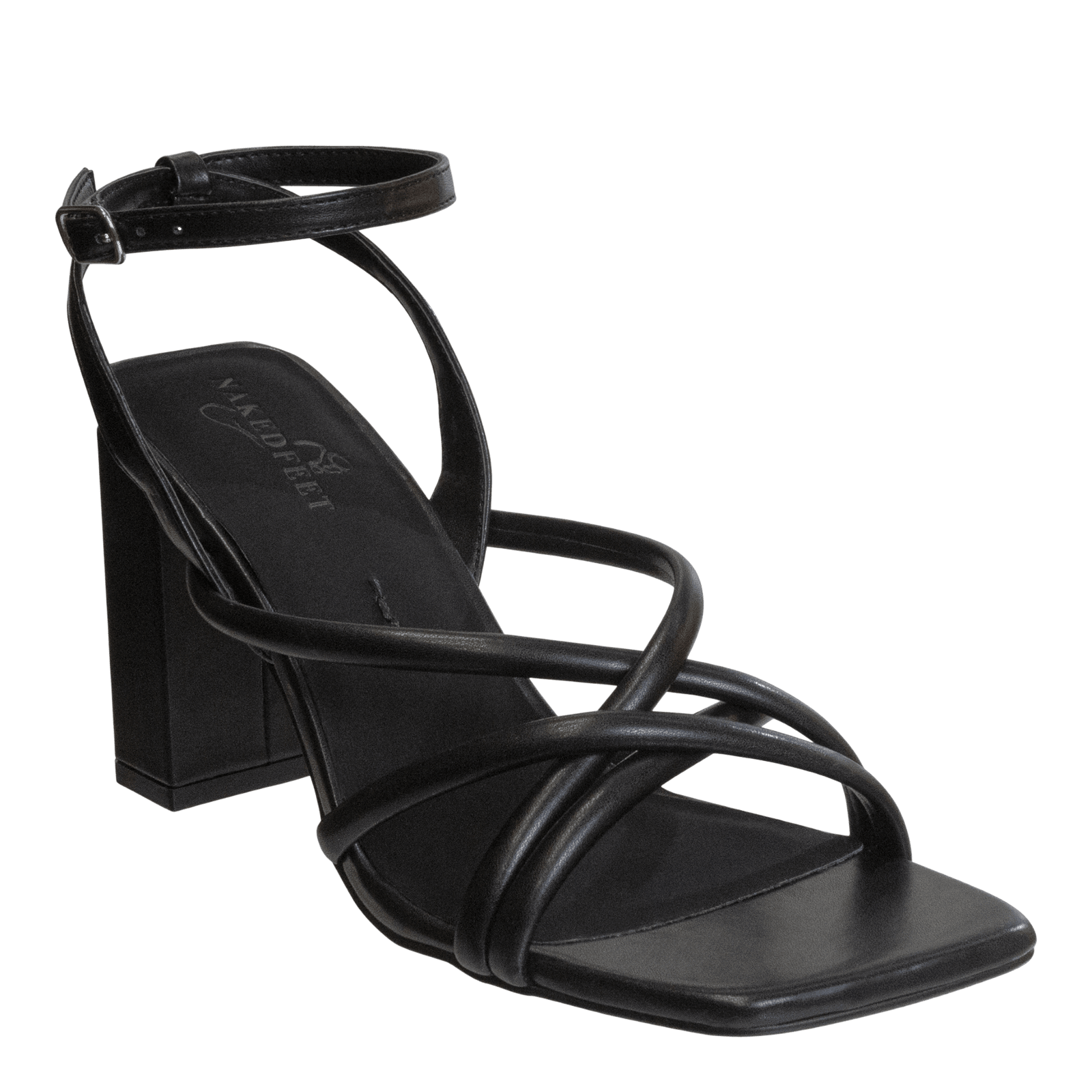 NAKED FEET - MOOD in BLACK Heeled Sandals WOMEN FOOTWEAR NAKED FEET 