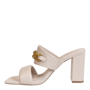 NAKED FEET - PROPRIETY in CHAMOIS Heeled Sandals WOMEN FOOTWEAR NAKED FEET 