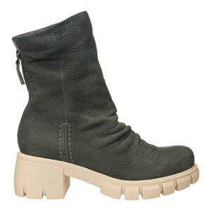 NAKED FEET - PROTOCOL in GREY Heeled Mid Shaft Boots WOMEN FOOTWEAR NAKED FEET 