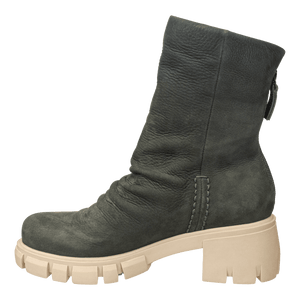 NAKED FEET - PROTOCOL in GREY Heeled Mid Shaft Boots WOMEN FOOTWEAR NAKED FEET 