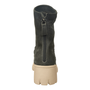 NAKED FEET - PROTOCOL in GREY Heeled Mid Shaft Boots WOMEN FOOTWEAR NAKED FEET 