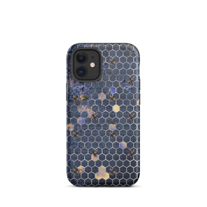 Navy Blue Bee iPhone Case - KBB Exclusive Knitted Belle Boutique iPhone 12 mini 