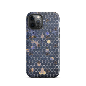 Navy Blue Bee iPhone Case - KBB Exclusive Knitted Belle Boutique iPhone 12 Pro 