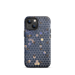 Navy Blue Bee iPhone Case - KBB Exclusive Knitted Belle Boutique iPhone 13 mini 