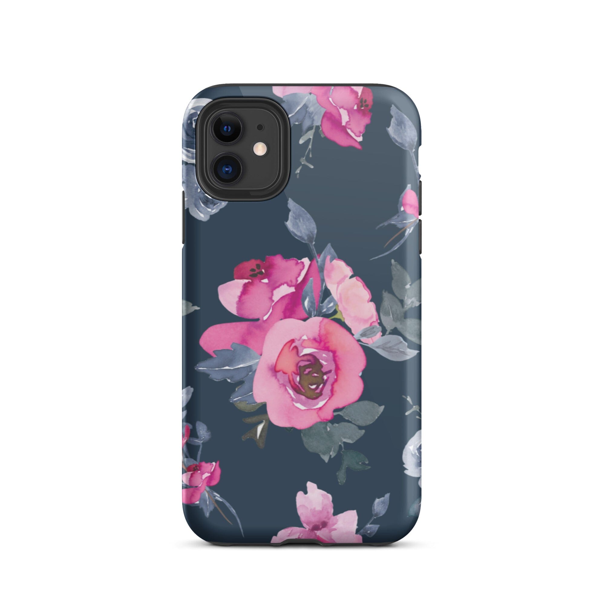 Navy Floral iPhone Case - KBB Exclusive Knitted Belle Boutique iPhone 11 