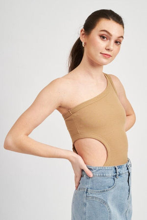 OFF SLEEVE BODYSUIT WITH SIDE CUT OUT Emory Park 