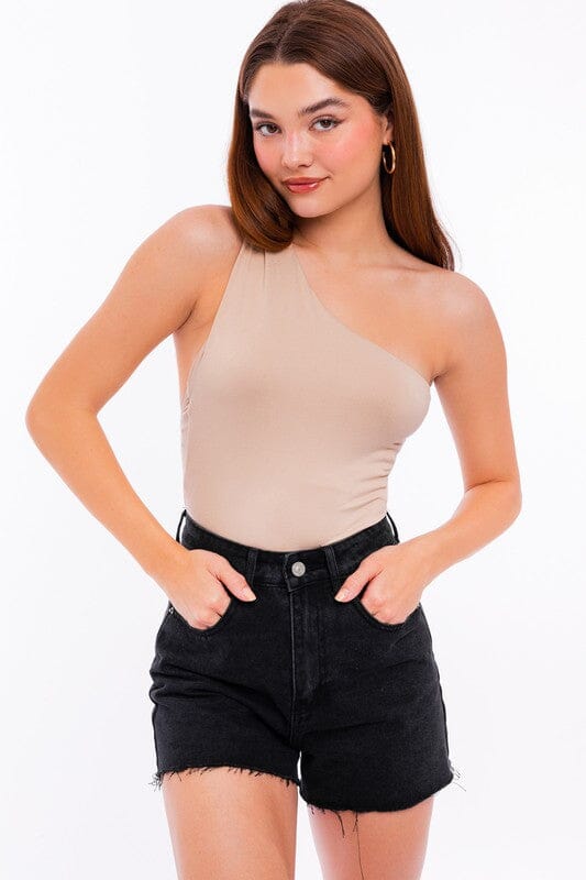 ONE SHOULDER BODYSUIT LE LIS TAUPE S 
