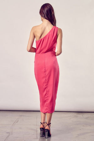 ONE SHOULDER WRAP DRESS Do + Be Collection 