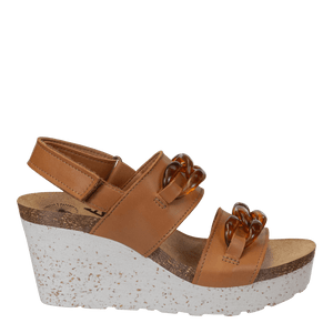 OTBT - FAIR ISLE in CAMEL Wedge Sandals WOMEN FOOTWEAR OTBT 