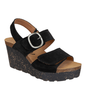 OTBT - PEASANT in BLACK Wedge Sandals WOMEN FOOTWEAR OTBT 