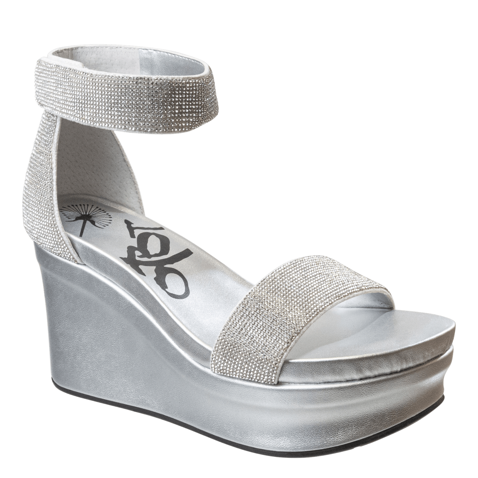 OTBT - STATUS in SILVER Wedge Sandals WOMEN FOOTWEAR OTBT 