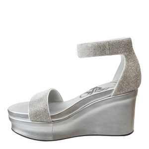 OTBT - STATUS in SILVER Wedge Sandals WOMEN FOOTWEAR OTBT 