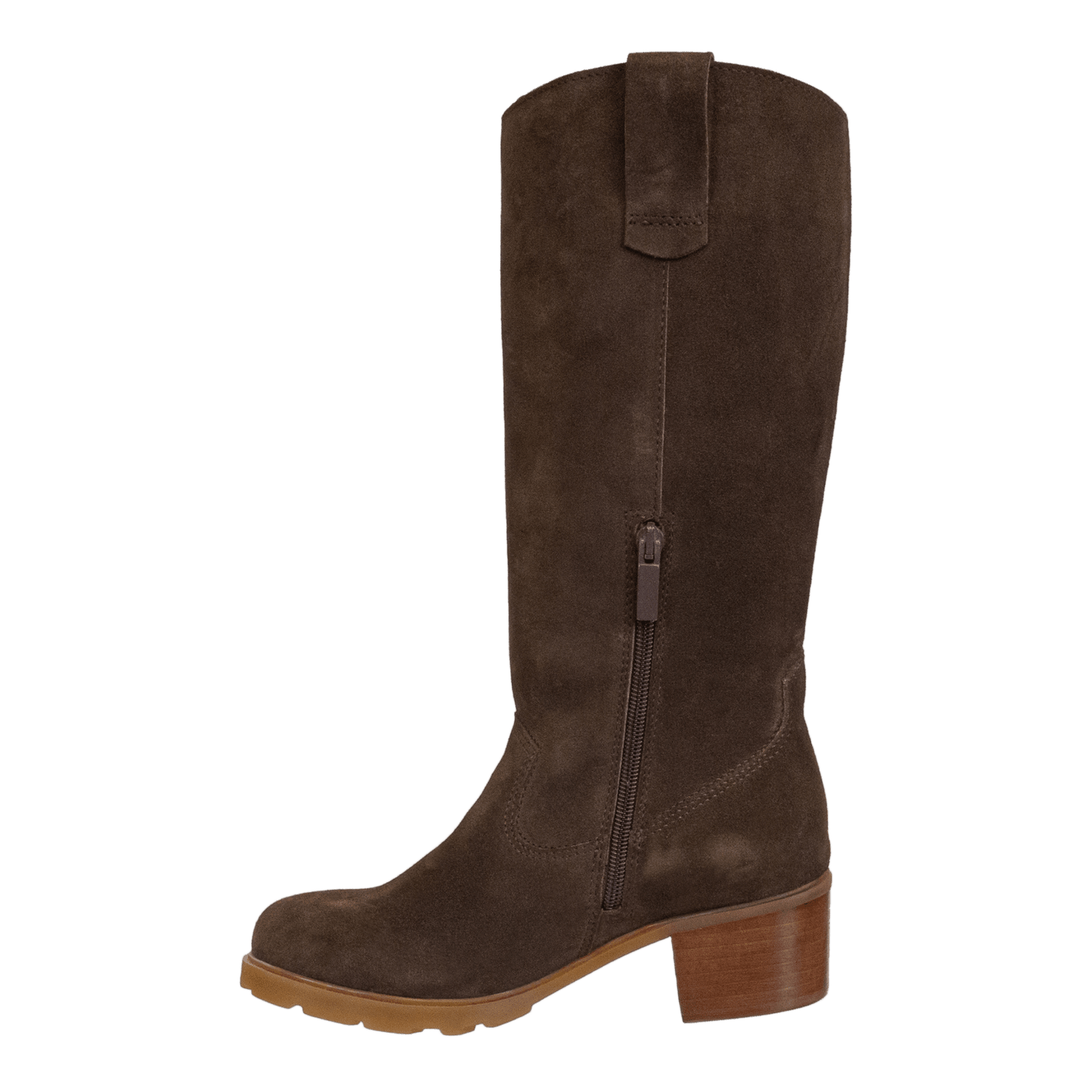 Ladies brown heeled boots cheap