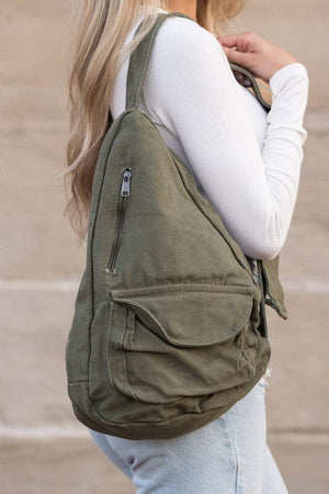 Oversized Canvas Sling Aili's Corner 