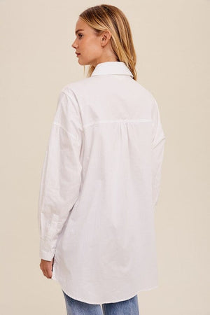 Oversized Trendy Button Down Shirt Listicle 