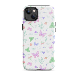 Pastel Butterflies iPhone case Knitted Belle Boutique iPhone 14 Plus 