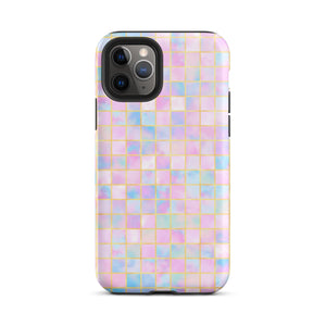 Pastel Geometric iPhone Case - KBB Exclusive Knitted Belle Boutique iPhone 11 Pro 