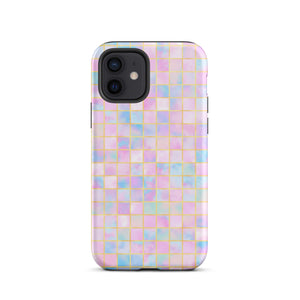 Pastel Geometric iPhone Case - KBB Exclusive Knitted Belle Boutique iPhone 12 