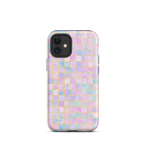 Pastel Geometric iPhone Case - KBB Exclusive Knitted Belle Boutique iPhone 12 mini 