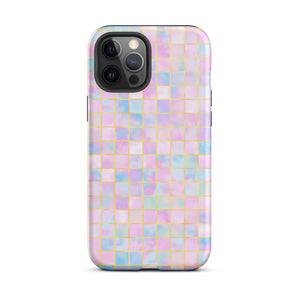 Pastel Geometric iPhone Case - KBB Exclusive Knitted Belle Boutique iPhone 12 Pro Max 