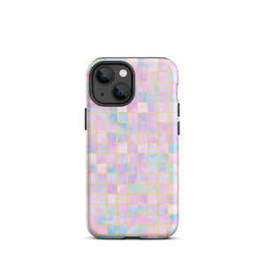 Pastel Geometric iPhone Case - KBB Exclusive Knitted Belle Boutique iPhone 13 mini 