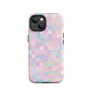 Pastel Geometric iPhone Case - KBB Exclusive Knitted Belle Boutique iPhone 14 